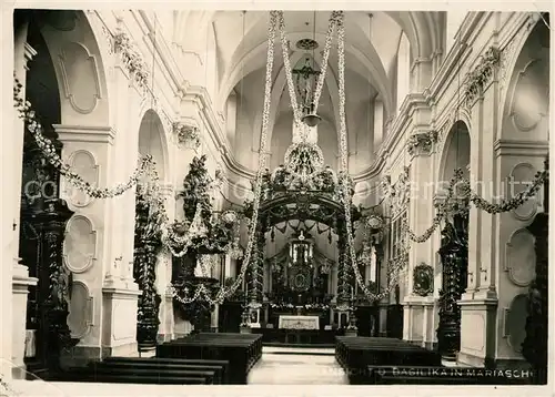AK / Ansichtskarte Mariaschein_Tschechien Basilika innen Mariaschein Tschechien