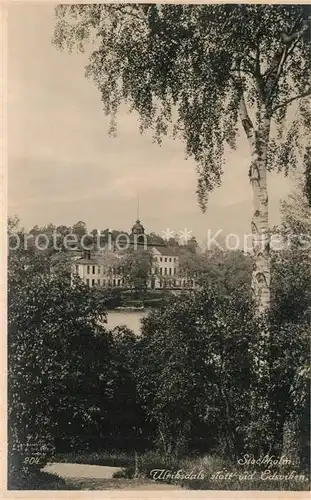 AK / Ansichtskarte Stockholm Ulriksdals slot vid Edsviken Stockholm