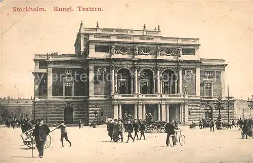 AK / Ansichtskarte Stockholm Kungl Teatern Koenigliches Theater Stockholm