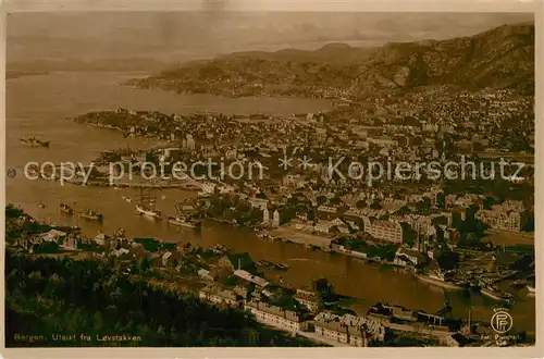 AK / Ansichtskarte Bergen Utsikt fra Lovstakken Bergen