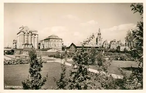 AK / Ansichtskarte Kristianstad Park Stadtzentrum Kristianstad