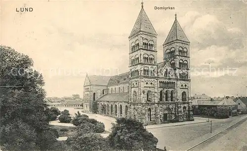 AK / Ansichtskarte Lund_Skane_Lan Domkyrkan Domkirche Lund_Skane_Lan