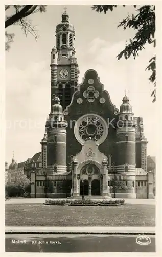 AK / Ansichtskarte Malmoe St Johannes Kyrka Kirche Malmoe