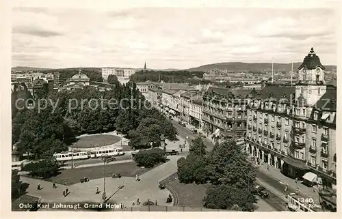 AK / Ansichtskarte Oslo_Norwegen Karl Johansgt Grand Hotel Oslo Norwegen