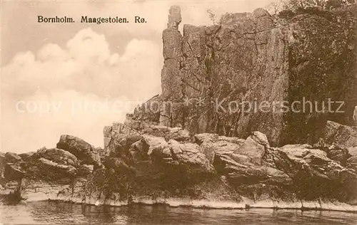 AK / Ansichtskarte Ro_Bornholm Maagestolen Kueste Felsen 