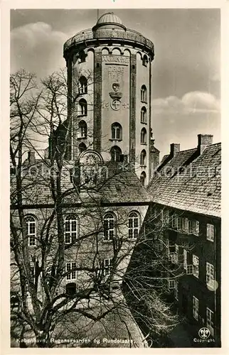 AK / Ansichtskarte Kopenhagen Regenshof Runder Turm Kopenhagen