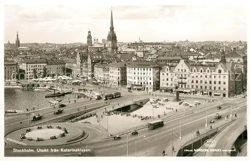 AK / Ansichtskarte Stockholm Utsikt fran Katarinahissen Stockholm