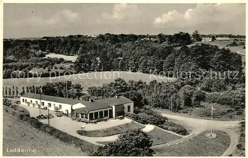 AK / Ansichtskarte Loddenhoj Ferienanlage Restaurant Fliegeraufnahme 