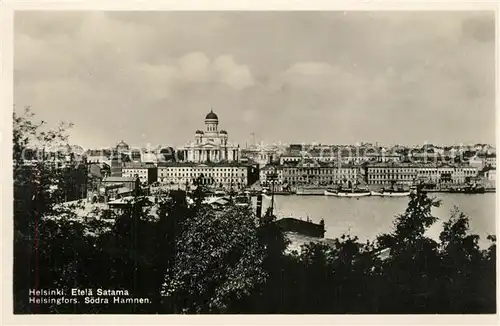 AK / Ansichtskarte Helsinki Etelae Satama Soedra Hamnen Helsinki