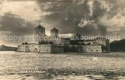 AK / Ansichtskarte Savonlinna Olavinlinna Burg Savonlinna