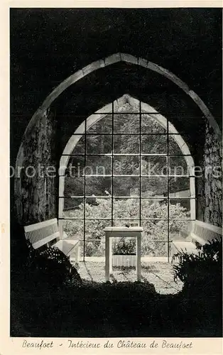 AK / Ansichtskarte Beaufort_Befort_Luxembourg Interieur du Chateau de Beaufort Beaufort_Befort