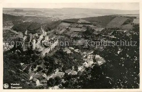 AK / Ansichtskarte Vianden Panorama Chateau Vianden