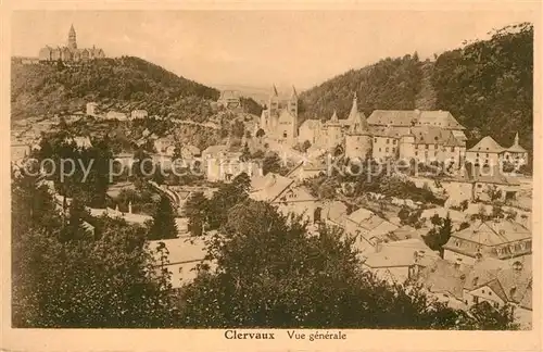 AK / Ansichtskarte Clervaux Vue generale Abbey Clervaux