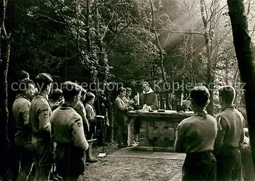 AK / Ansichtskarte Clervaux Abbaye Messe Clervaux