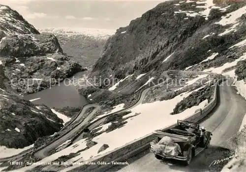 AK / Ansichtskarte Norwegen_Norge Seljestadjuvet mot Folgefonnen Ruten Odda Telemark Landschaftspanorama Fjord Berge Norwegen Norge