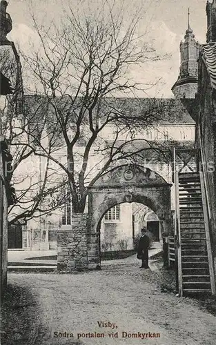 AK / Ansichtskarte Visby Sodra portalen vid Domkyrkan Visby