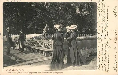 AK / Ansichtskarte Stockholm Prins Carl Prinsessa Ingeborg och Prinsessan Margareta Stockholm