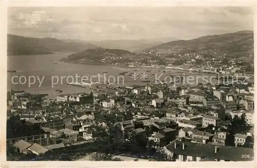AK / Ansichtskarte Vigo Fliegeraufnahme Vigo