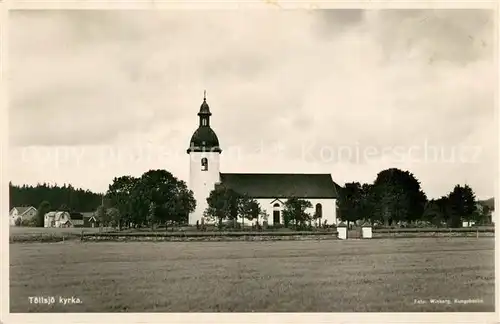 AK / Ansichtskarte Toellsjoe Kirchenpartie Kyrka 