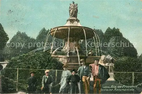 AK / Ansichtskarte Aix en Provence Fontaine Monumentale Aix en Provence