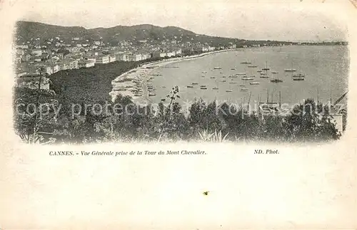 AK / Ansichtskarte Cannes_Alpes Maritimes Vue prise de la Tour du Mont Chevalier Cannes Alpes Maritimes