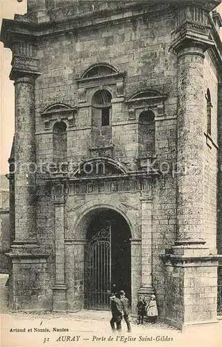 AK / Ansichtskarte Auray Eglise Saint Gildas Auray