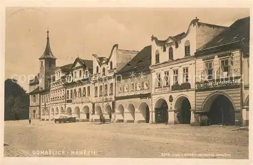 AK / Ansichtskarte Domazlice Rathaus Stadtansicht Domazlice