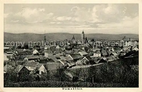 AK / Ansichtskarte Domazlice Panorama Domazlice