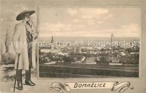 AK / Ansichtskarte Domazlice Panorama  Domazlice