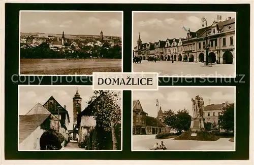 AK / Ansichtskarte Domazlice Stadtansichten Denkmal Domazlice