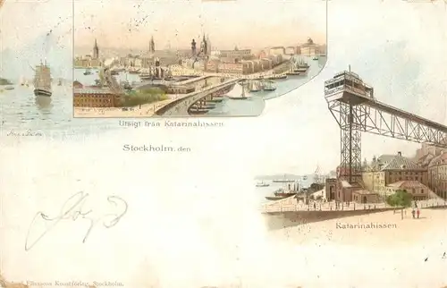 AK / Ansichtskarte Stockholm Katarinahissen Stockholm