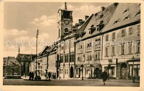 AK / Ansichtskarte Cheb Rathaus Marktplatz Cheb