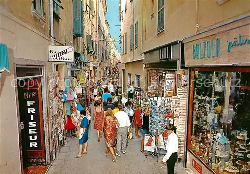 AK / Ansichtskarte Alassio Via XX Settembre Gasse Ladengeschaefte Alassio