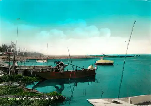 AK / Ansichtskarte Torricella Il Molo Mole Fischerboot Torricella