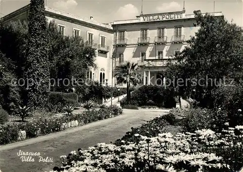 AK / Ansichtskarte Siracusa Villa Politi Siracusa