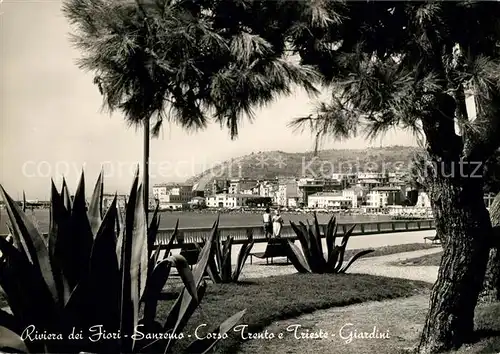 AK / Ansichtskarte Sanremo Trento e Trieste Giardini Riviera dei Fiori Sanremo