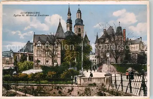 AK / Ansichtskarte Luxembourg_Luxemburg Eglise St Michel et environs Luxembourg Luxemburg