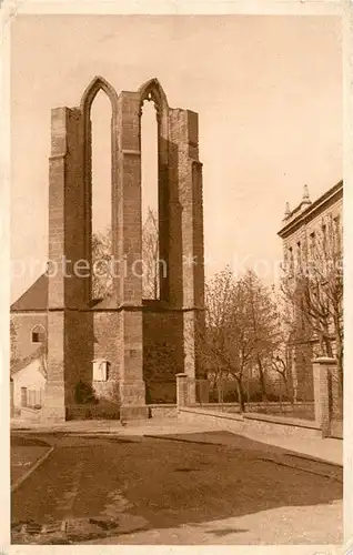 AK / Ansichtskarte Benesov_nad_Ploucnici Zricenina klastera s italskou pametni deskou Benesov_nad_Ploucnici