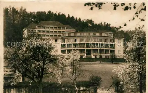 AK / Ansichtskarte Lazne_Teplice_nad_Becvou Hotel Praha Klic Novy pavilon Lazne_Teplice_nad_Becvou