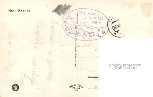 AK / Ansichtskarte Bezdez Hrad Bezdez