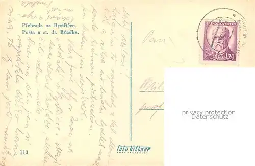 AK / Ansichtskarte Bystrice Posta a st dr Ruzdka Bystrice
