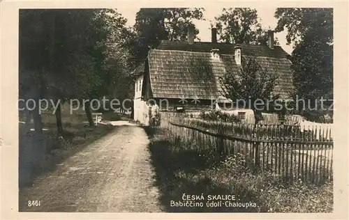 AK / Ansichtskarte Ceska_Skalice Babiccino udoli Chaloupka Ceska Skalice