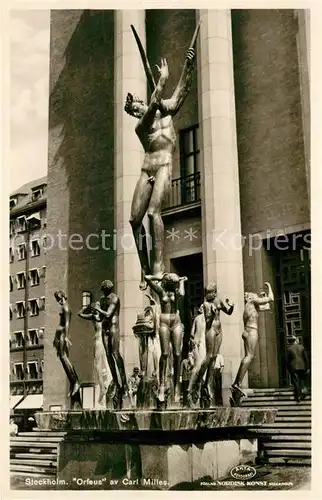 AK / Ansichtskarte Stockholm Orfeus av Carl Milles Stockholm