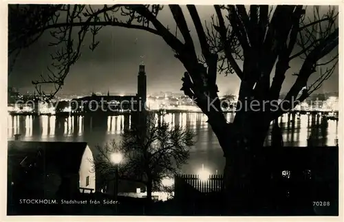 AK / Ansichtskarte Stockholm Stadshuset fran Soeder Stockholm