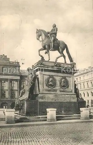 AK / Ansichtskarte Stockholm Gustaf Adolfs staty Stockholm