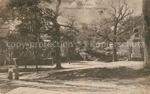 AK / Ansichtskarte Stockholm Bellmansbysten a Kungl Djurgarden Stockholm