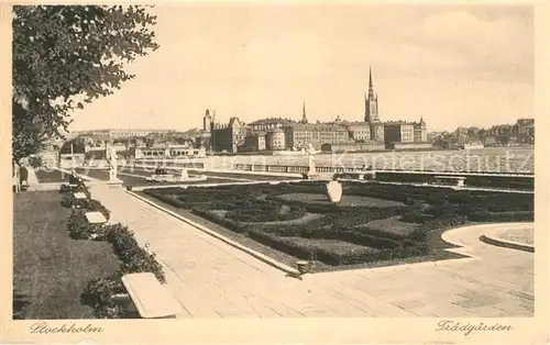 AK / Ansichtskarte Stockholm Traedgaerden Stockholm