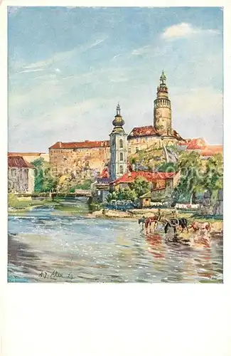 AK / Ansichtskarte Cesky_Krumlov Nakladem Spolku Domov pro deti opustene a osirele v Praze Cesky Krumlov