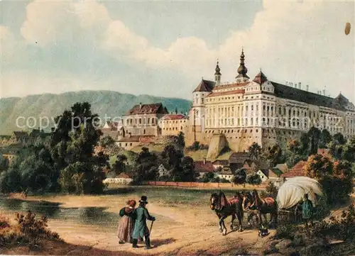 AK / Ansichtskarte Braunau_Tschechien Schloss Braunau Tschechien