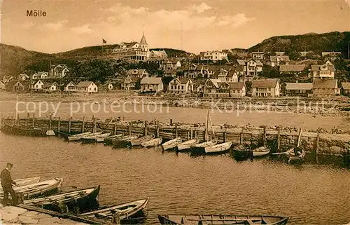 AK / Ansichtskarte Moelle Bootshafen Stadtansicht Moelle